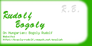 rudolf bogoly business card